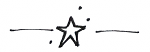 hand-drawn star divider